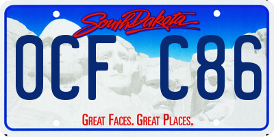 SD license plate 0CFC86