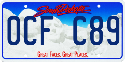 SD license plate 0CFC89