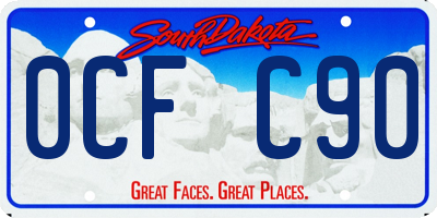 SD license plate 0CFC90