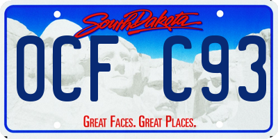 SD license plate 0CFC93