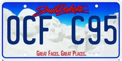 SD license plate 0CFC95