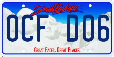 SD license plate 0CFD06