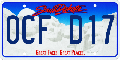 SD license plate 0CFD17
