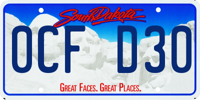 SD license plate 0CFD30