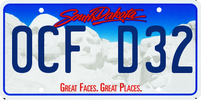 SD license plate 0CFD32