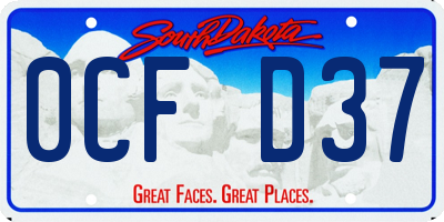 SD license plate 0CFD37