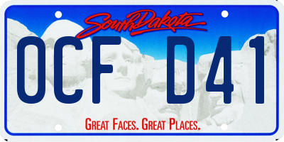 SD license plate 0CFD41