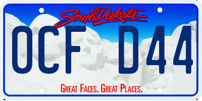 SD license plate 0CFD44