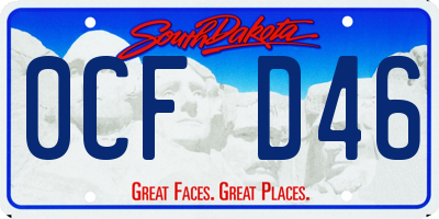 SD license plate 0CFD46