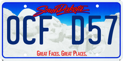 SD license plate 0CFD57