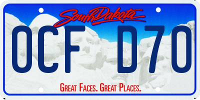 SD license plate 0CFD70