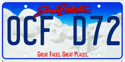 SD license plate 0CFD72