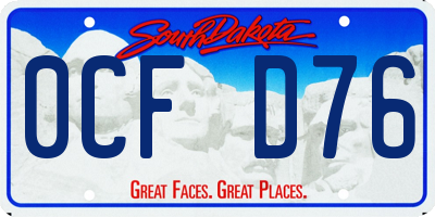 SD license plate 0CFD76