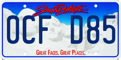 SD license plate 0CFD85
