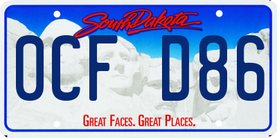 SD license plate 0CFD86