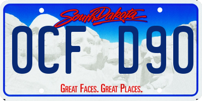 SD license plate 0CFD90