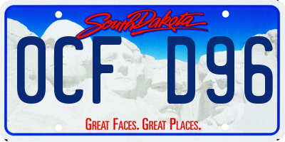 SD license plate 0CFD96