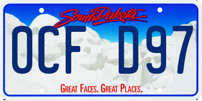 SD license plate 0CFD97