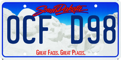 SD license plate 0CFD98