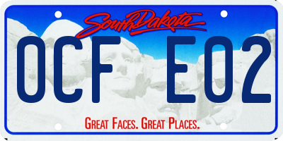 SD license plate 0CFE02