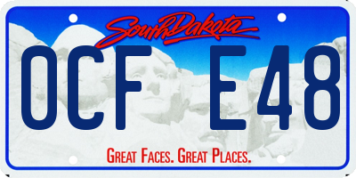 SD license plate 0CFE48