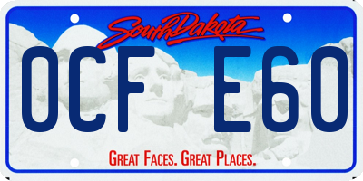 SD license plate 0CFE60