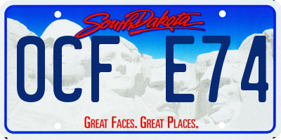 SD license plate 0CFE74