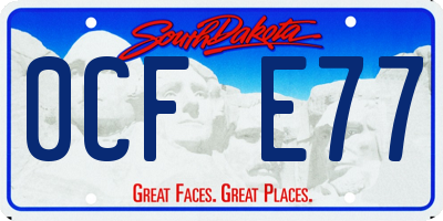 SD license plate 0CFE77