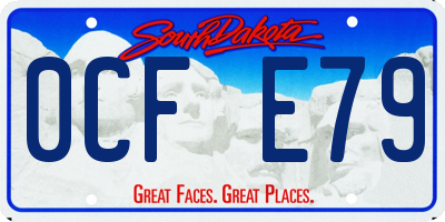 SD license plate 0CFE79
