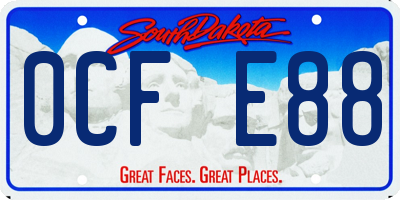 SD license plate 0CFE88