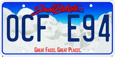 SD license plate 0CFE94