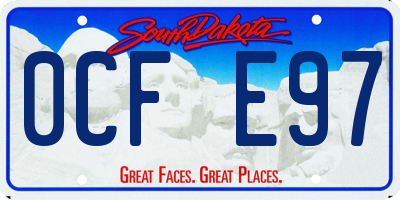 SD license plate 0CFE97