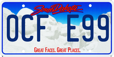 SD license plate 0CFE99
