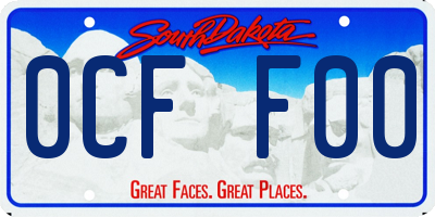 SD license plate 0CFF00
