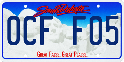 SD license plate 0CFF05