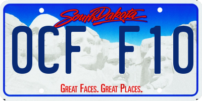 SD license plate 0CFF10