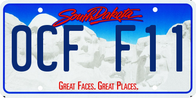 SD license plate 0CFF11