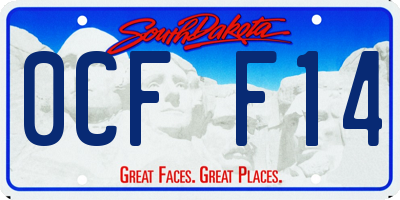 SD license plate 0CFF14