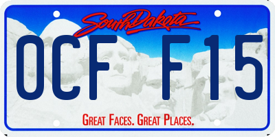 SD license plate 0CFF15
