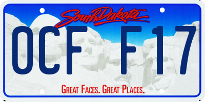 SD license plate 0CFF17