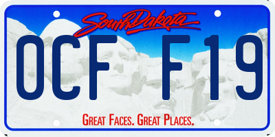 SD license plate 0CFF19