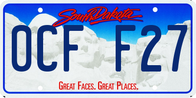 SD license plate 0CFF27