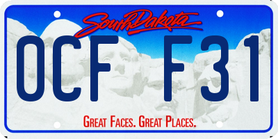 SD license plate 0CFF31