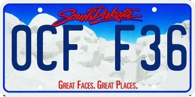 SD license plate 0CFF36