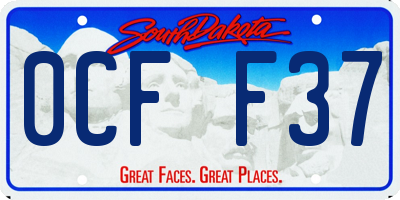 SD license plate 0CFF37