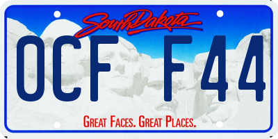 SD license plate 0CFF44