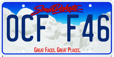 SD license plate 0CFF46