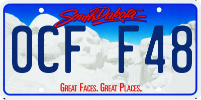 SD license plate 0CFF48