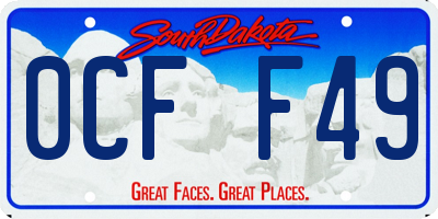 SD license plate 0CFF49