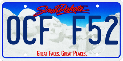 SD license plate 0CFF52